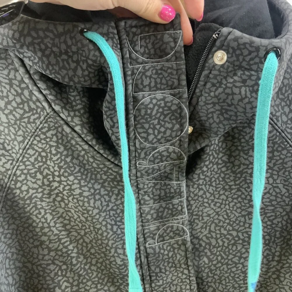 Billabong Jacket Zip Up Hooded Soft Shell Mens‎ Sz L Gray Blue Full Zip
